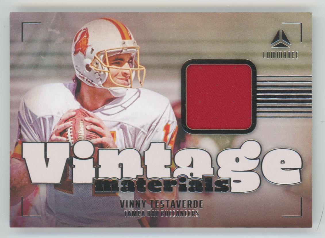 Vinny Testaverde 2024 Panini Luminance Vintage Materials Jersey #VM-VTE