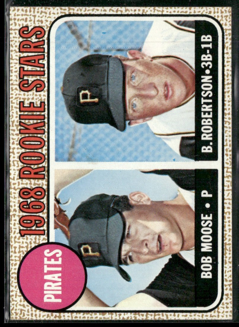 Bob Moose/Bob Robertson 1968 Topps Rookie Stars #36 Pittsburgh Pirates