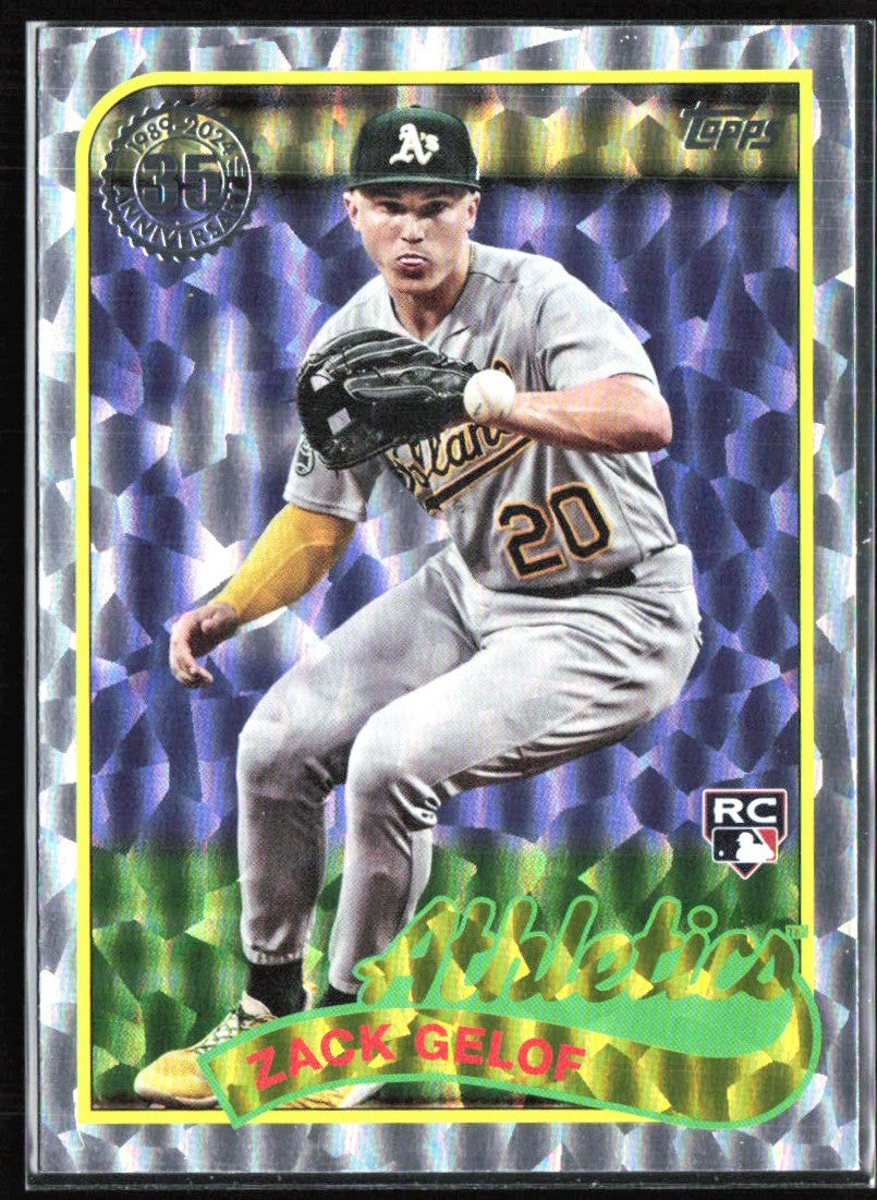 Zack Gelof 2024 Topps 1989 Foil RC #89B-90 Oakland Athletics