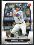 Ezequiel Tovar 2023 Bowman RC #15 Colorado Rockies