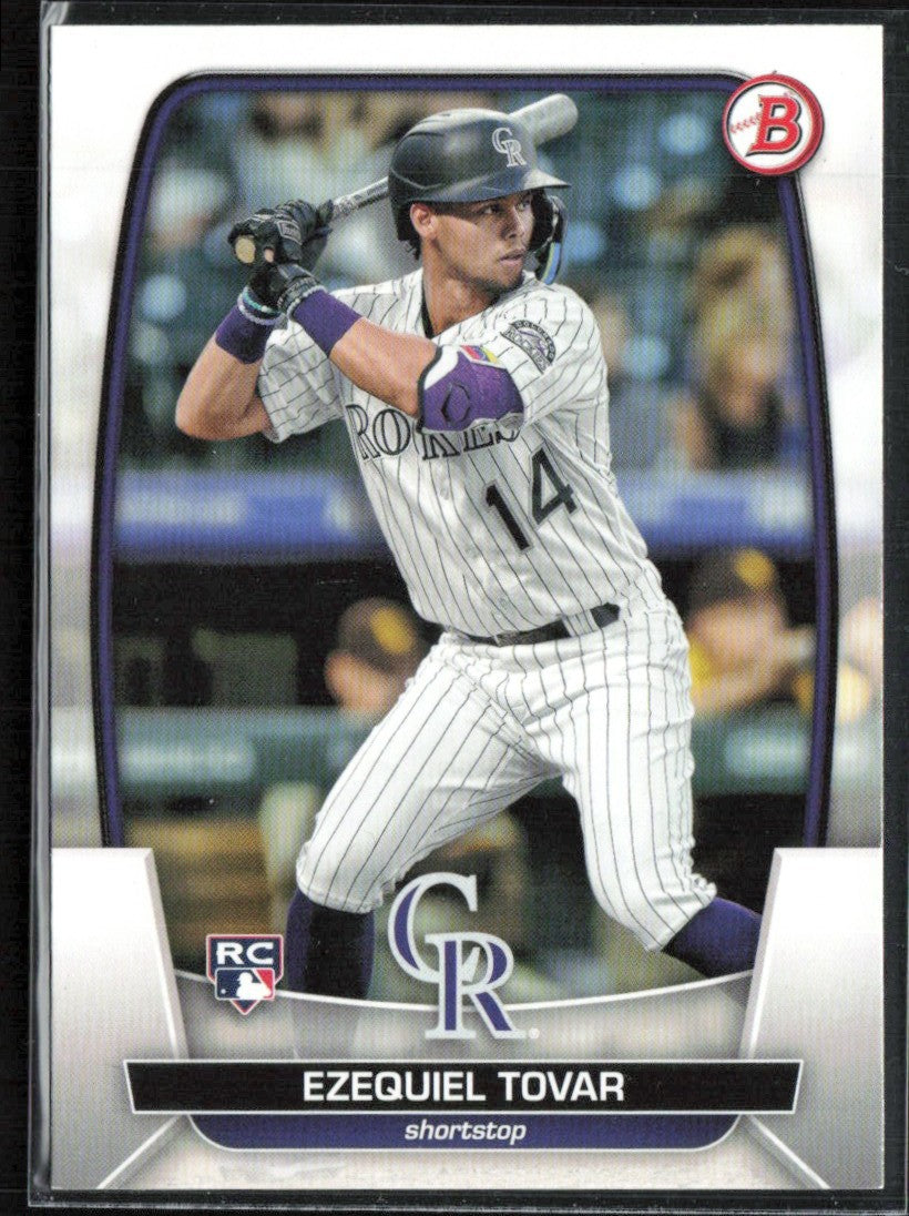 Ezequiel Tovar 2023 Bowman RC #15 Colorado Rockies