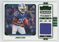 James Cook 2022 Panini Contenders Rookie Ticket Swatches Variation RC Jersey