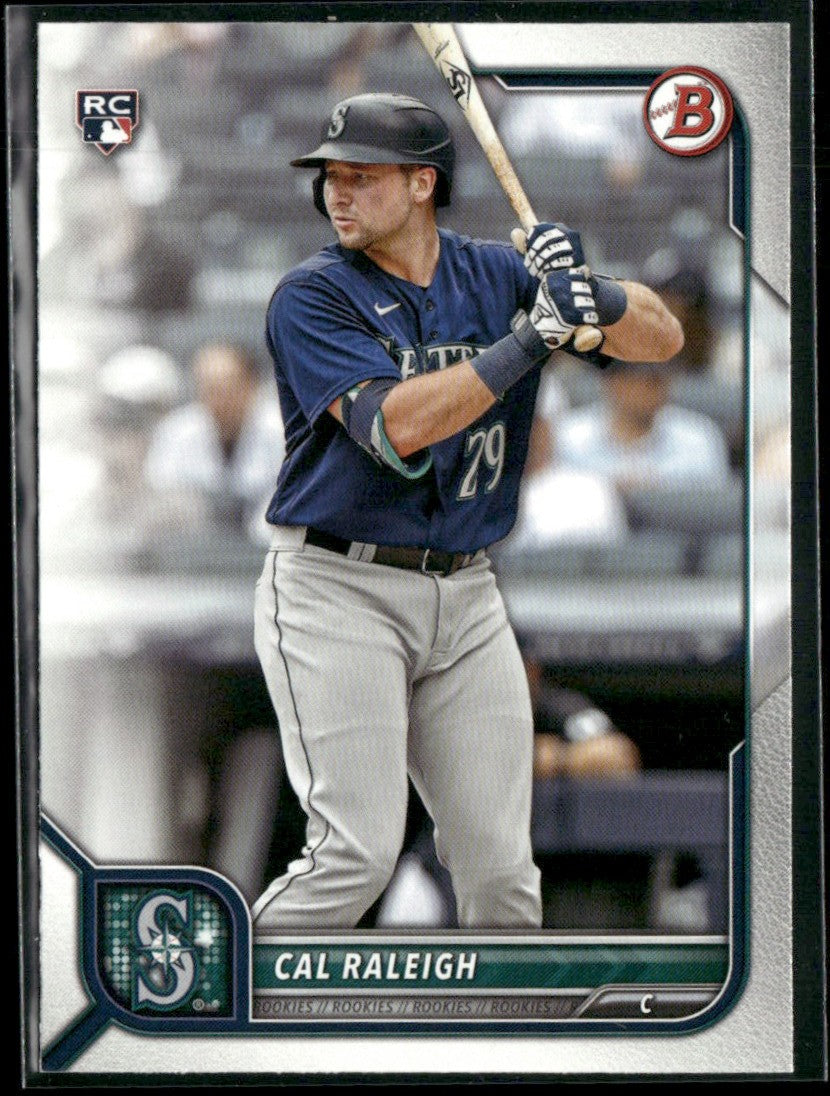 Cal Raleigh 2022 Bowman RC #49 Seattle Mariners