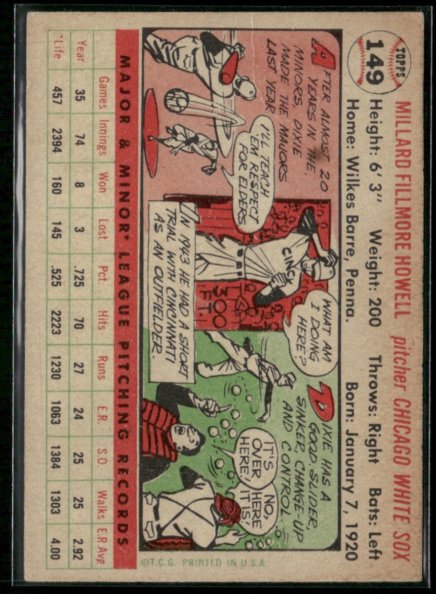 Dixie Howell 1956 Topps #149 Chicago White Sox