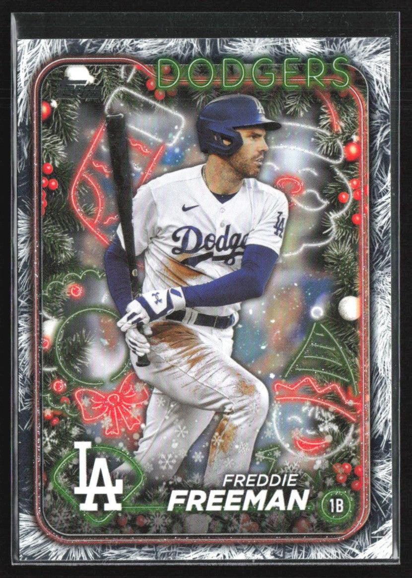 Freddie Freeman 2024 Topps Holiday Holiday Tree #H56 Los Angeles Dodgers