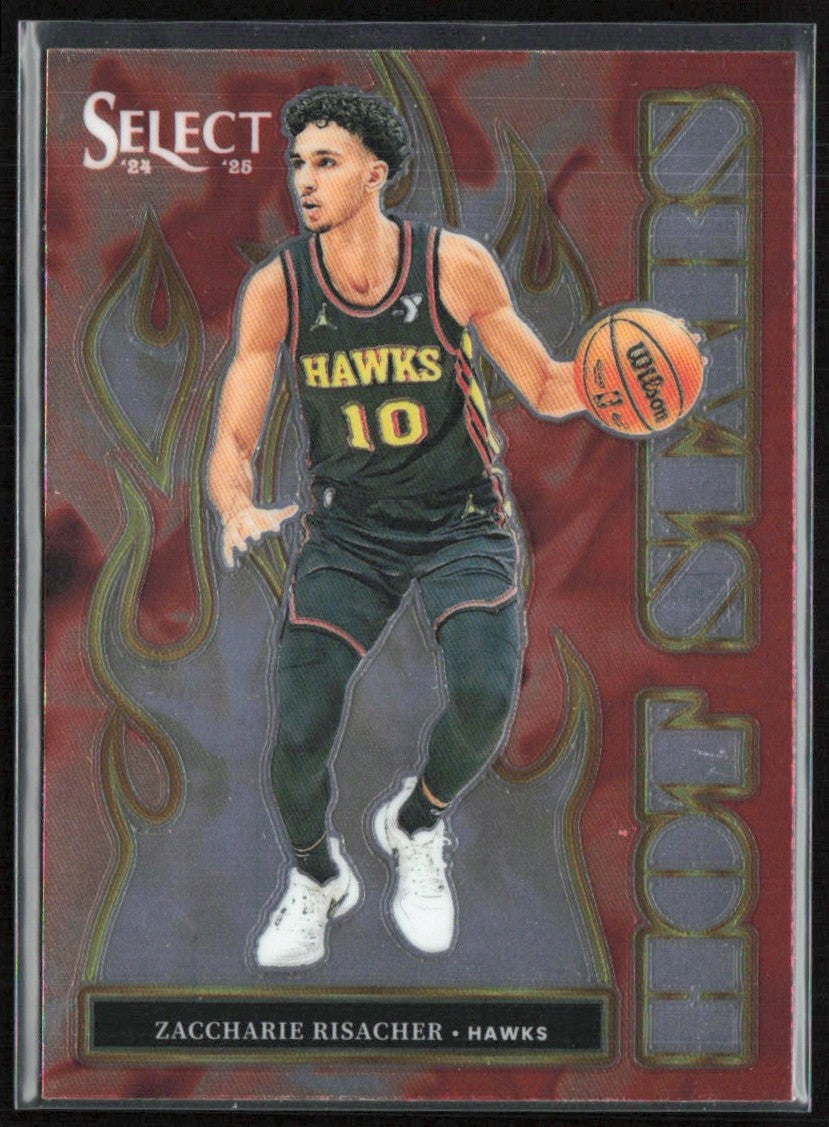 Zaccharie Risacher 2024 Panini Select Hot Stars #15 Atlanta Hawks