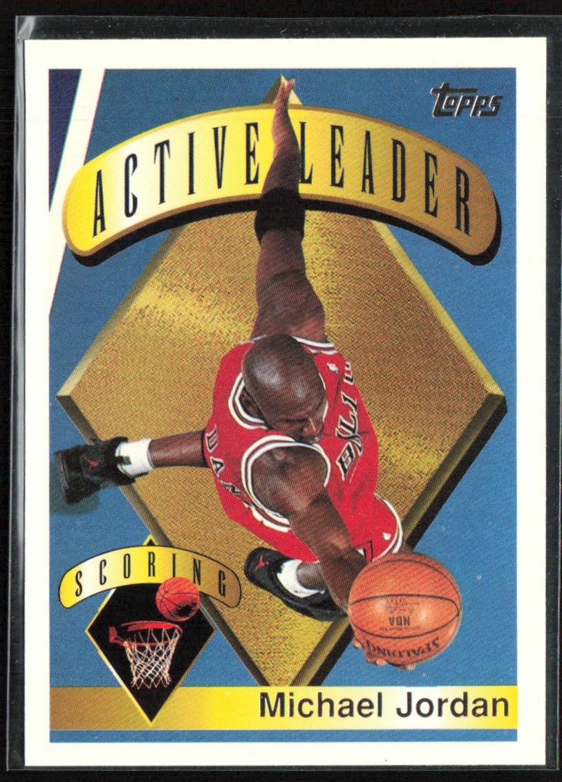 Michael Jordan 1995 Topps Scoring Leader #1 Chicago Bulls