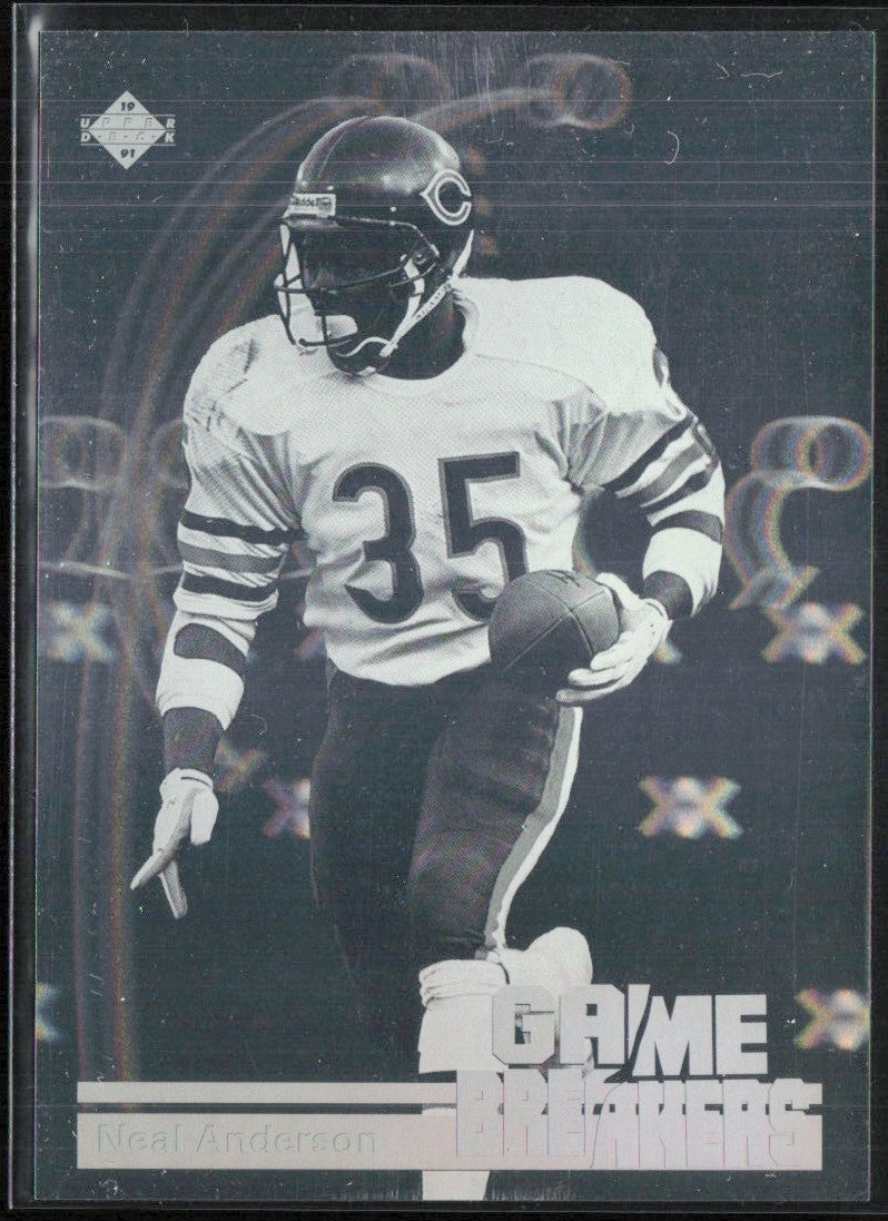 Neal Anderson 1991 Upper Deck Game Breaker Holograms #GB6 Chicago Bears