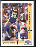 Michael Jordan Magic Johnson 1991 Upper Deck Classic Confrontation #34