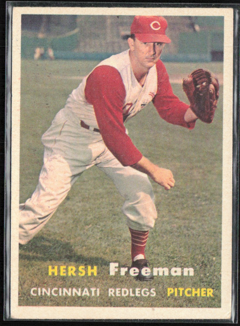 Hersh Freeman 1957 Topps #32 Cincinnati Redlegs