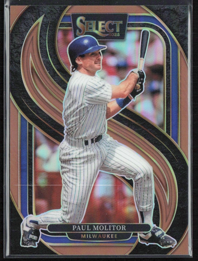 Paul Molitor 2025 Panini Select Bronze /125 #147 Milwaukee Brewers