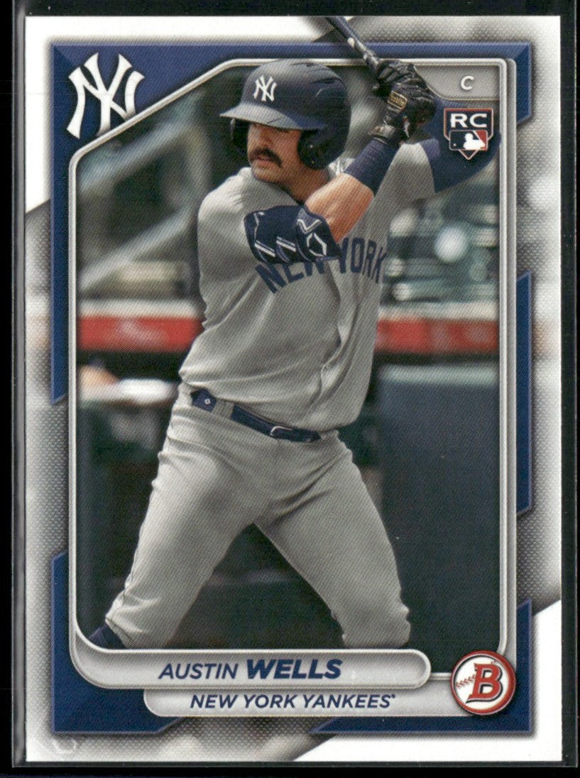 Austin Wells 2024 Bowman RC #87 New York Yankees