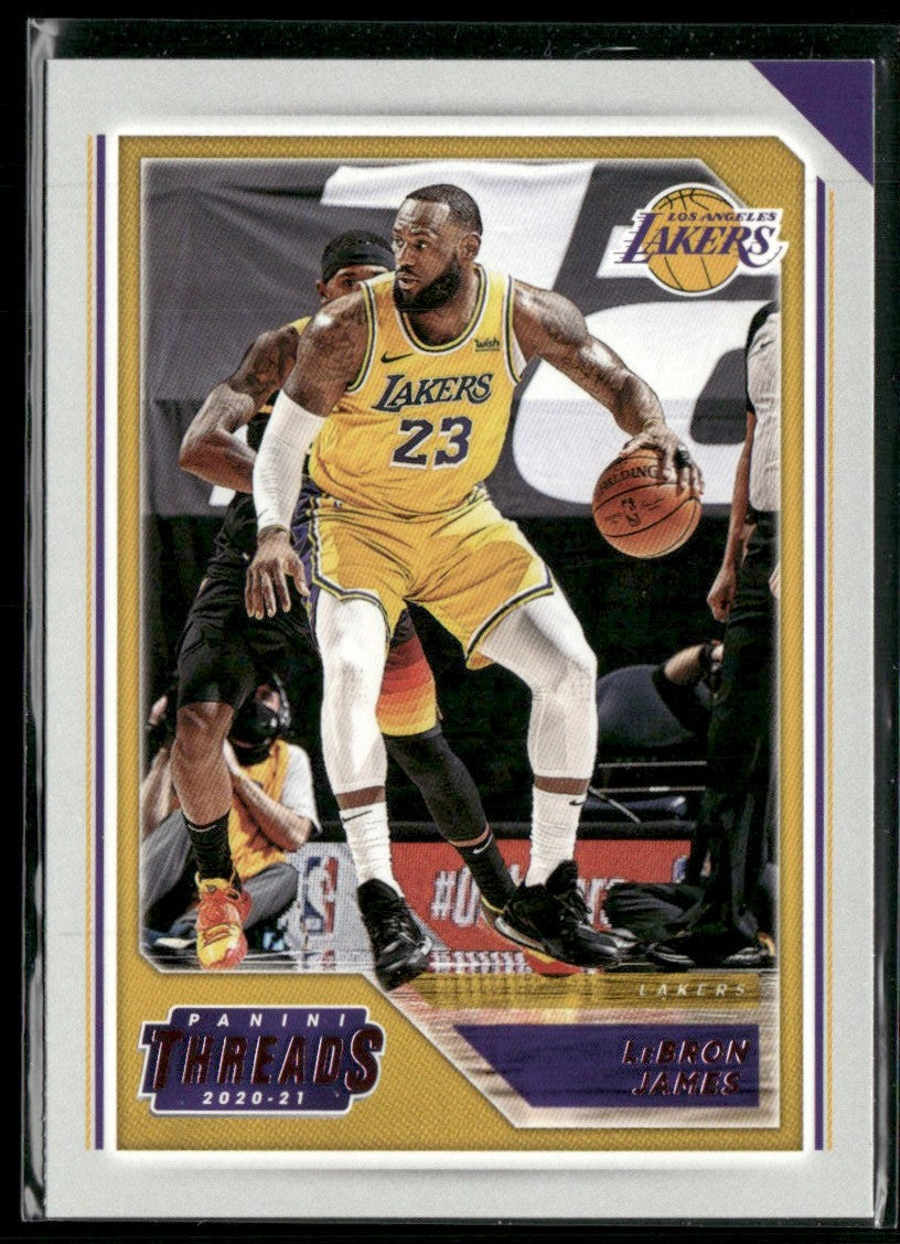 LeBron James 2020 Panini Chronicles Threads #85 Los Angeles Lakers