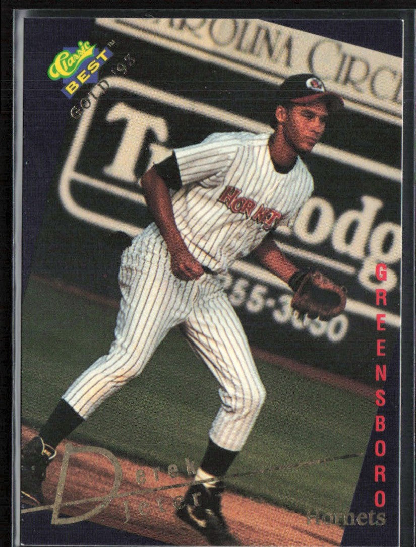 Derek Jeter 1993 Classic Best Gold #115 Greensboro Hornets