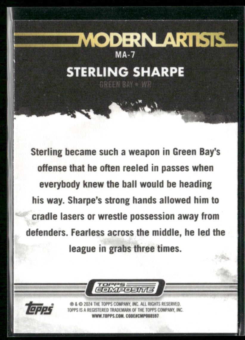 Sterling Sharpe 2023 Topps Composite Modern Artists #MA-7 Green Bay Packers