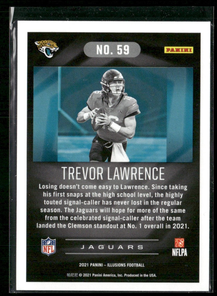 Trevor Lawrence 2021 Panini Illusions RC #59 Jacksonville Jaguars