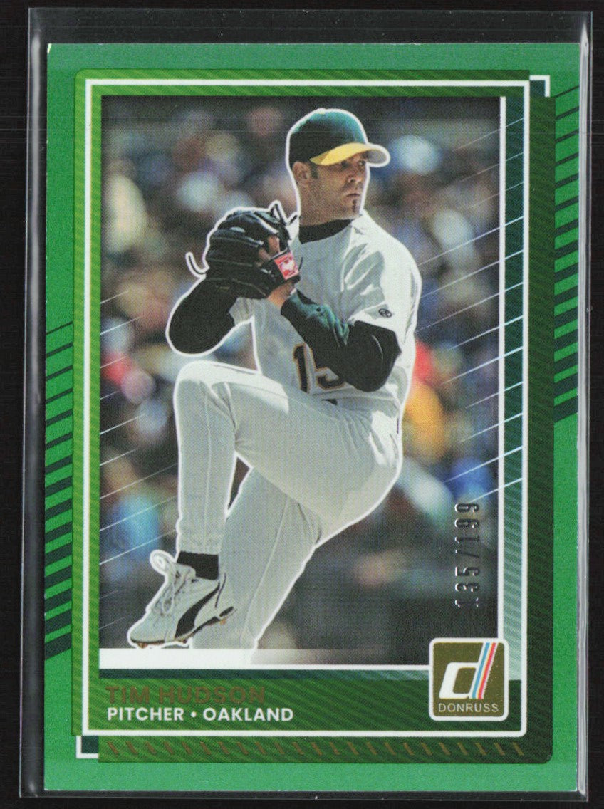 Tim Hudson 2025 Donruss Green /199 #20 Oakland Athletics