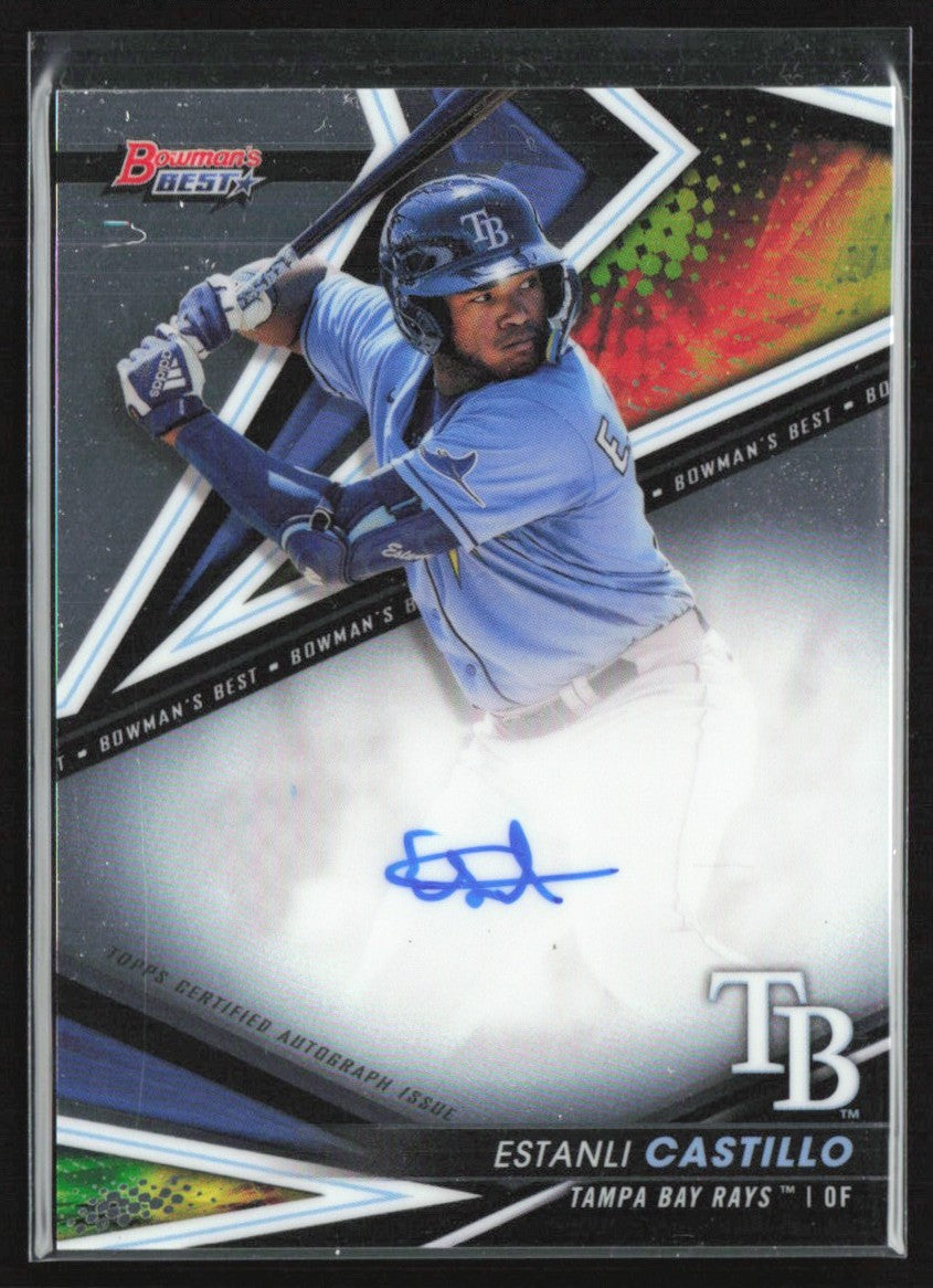 Estanli Castillo 2022 Bowman's Best AUTO #B22-EC Tampa Bay Rays
