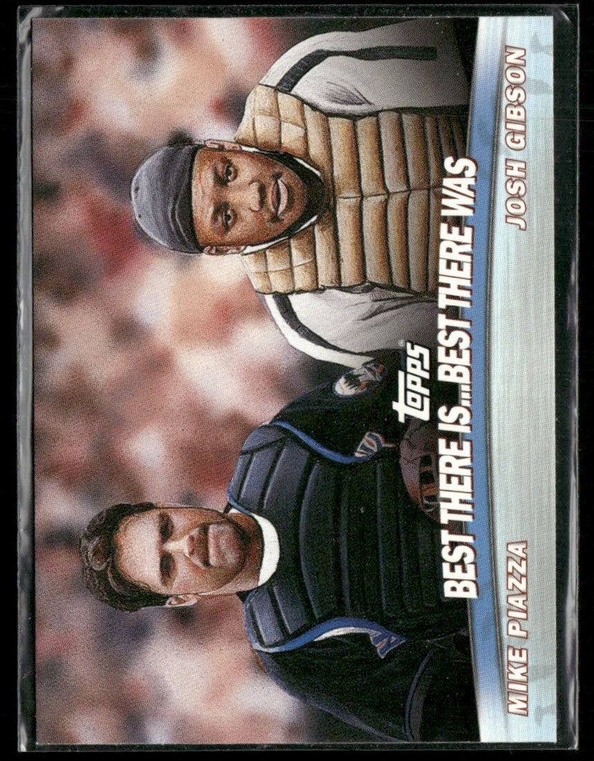 Best There Is...Best There Was (Mike Piazza/Josh Gibson) 2001 Topps Combos #TC18