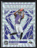 Zay Flowers 2023 Donruss Optic Diamond Hands Silver Holo Prizm RC #DH-ZF