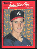 John Smoltz 1990 Donruss Tom Glavine Error #BC-12 Atlanta Braves
