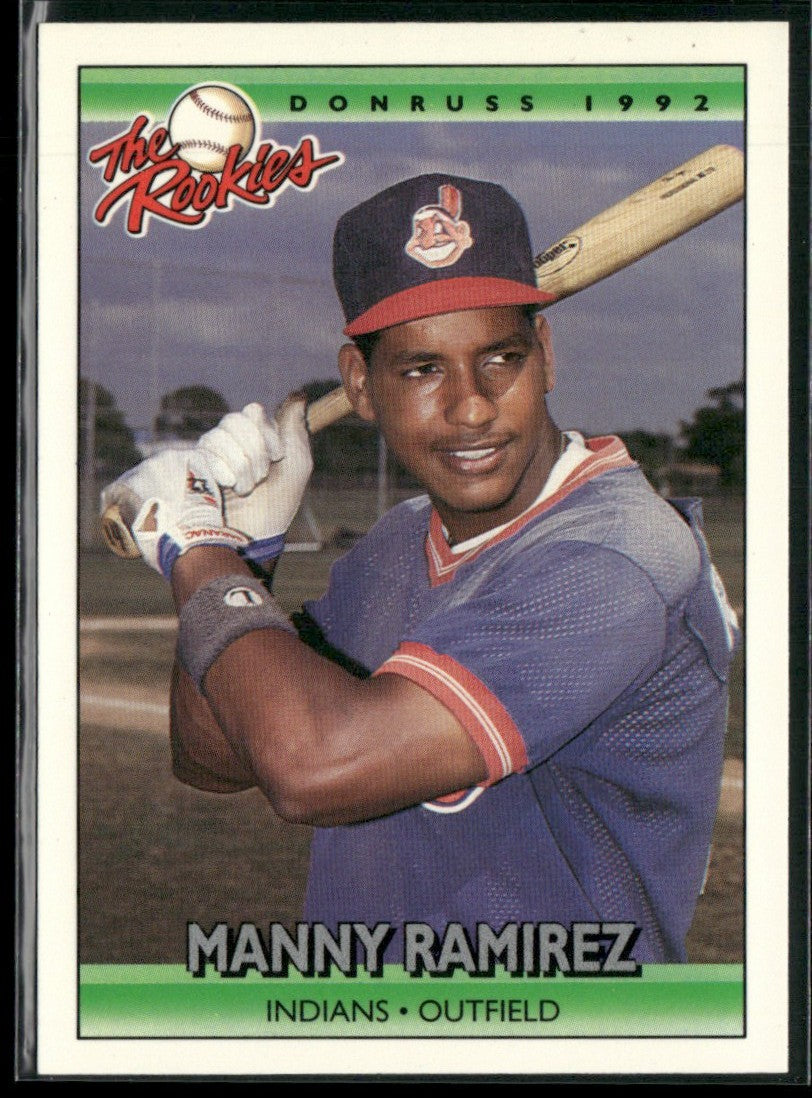 Manny Ramirez 1992 Donruss The Rookies RC #98 Cleveland Indians