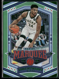 Giannis Antetokounmpo 2021 Panini Chronicles Marquee Green #362 Milwaukee Bucks