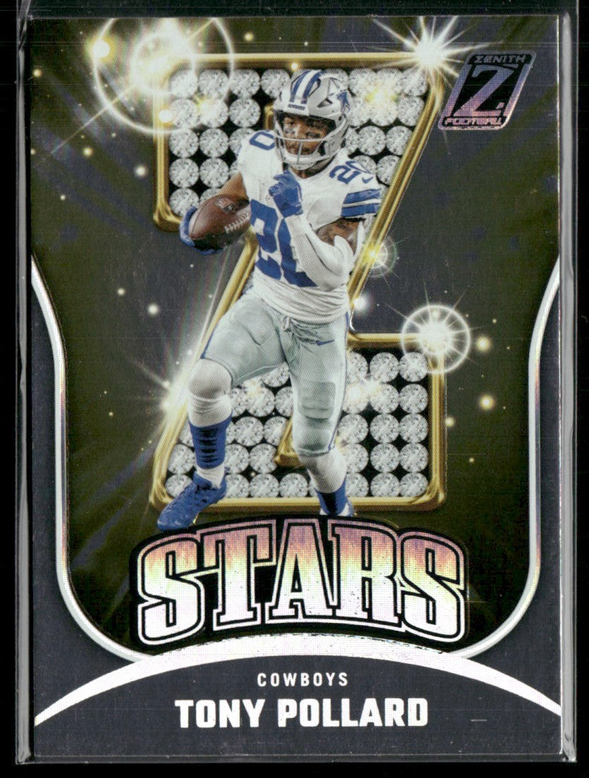 Tony Pollard 2023 Panini Zenith Z-Stars #17 Dallas Cowboys