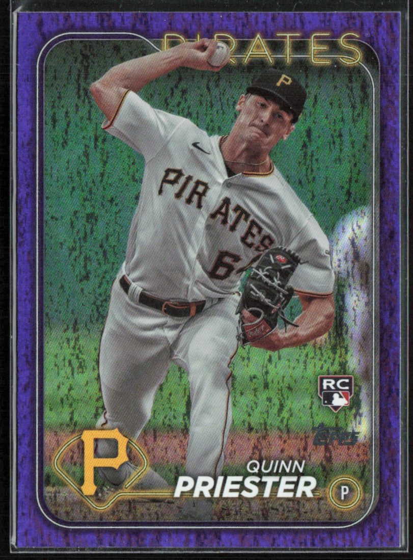 Quinn Priester 2024 Topps Purple Holofoil RC /799 #93 Pittsburgh Pirates