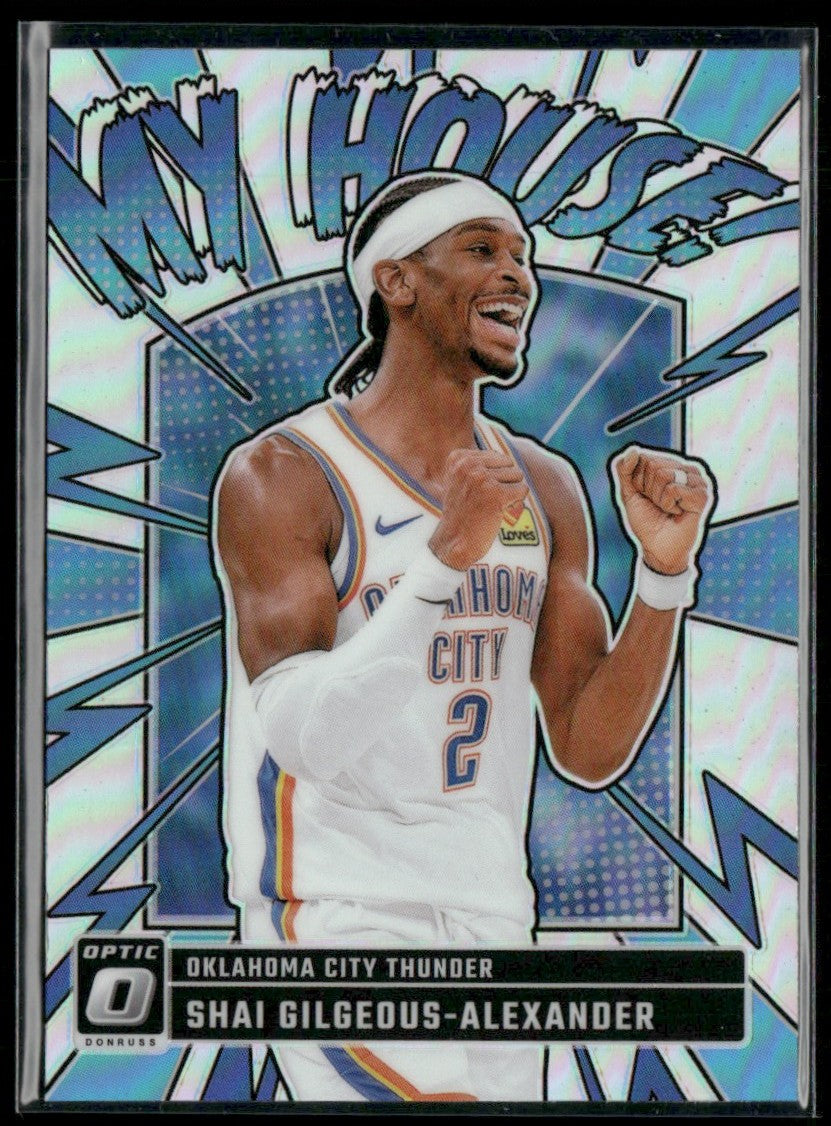 Shai Gilgeous-Alexander 2024 Donruss Optic My House! Holo Silver Prizm #6