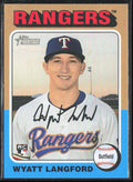 Wyatt Langford 2024 Topps Heritage RC #581 Texas Rangers