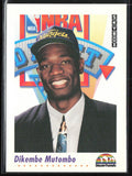 Dikembe Mutombo 1991 SkyBox RC #516 Denver Nuggets