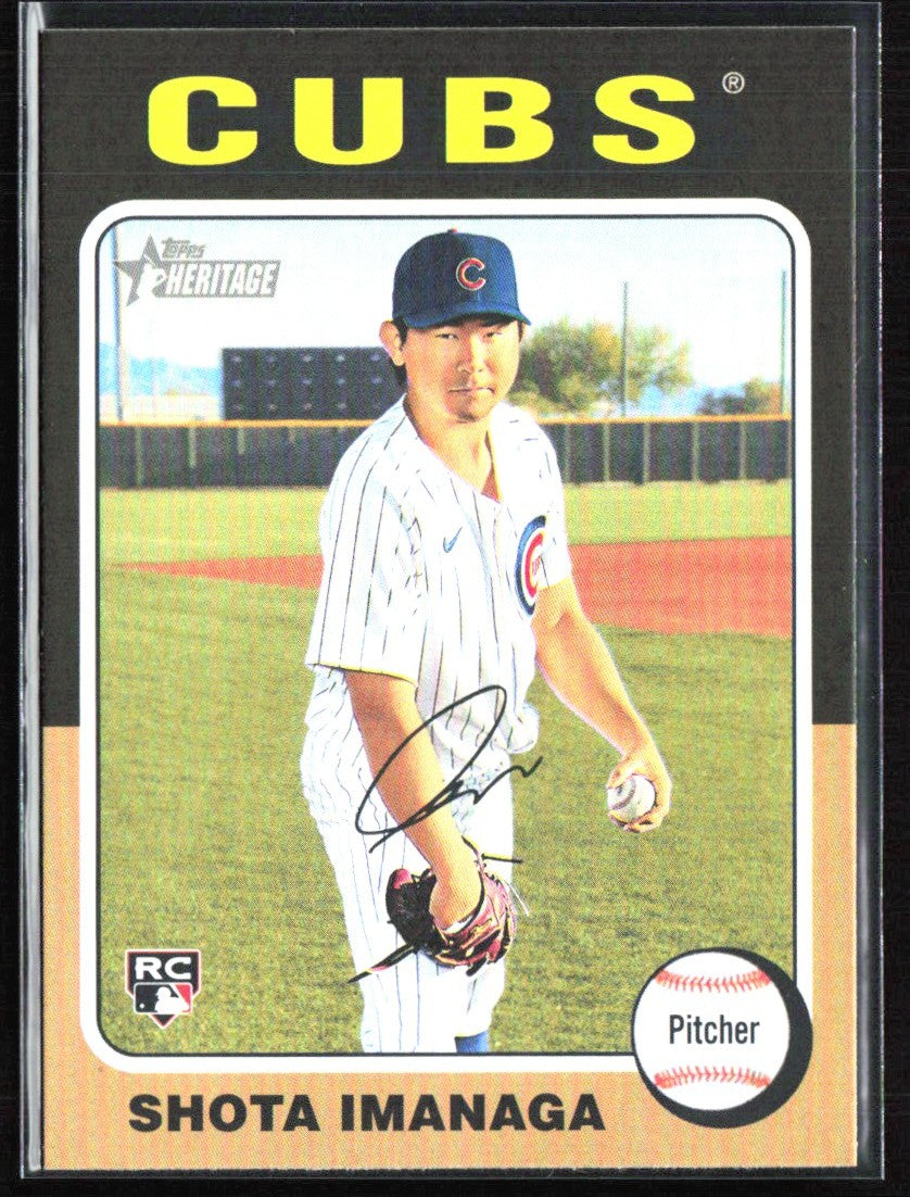 Shota Imanaga 2024 Topps Heritage High Number RC #564 Chicago Cubs
