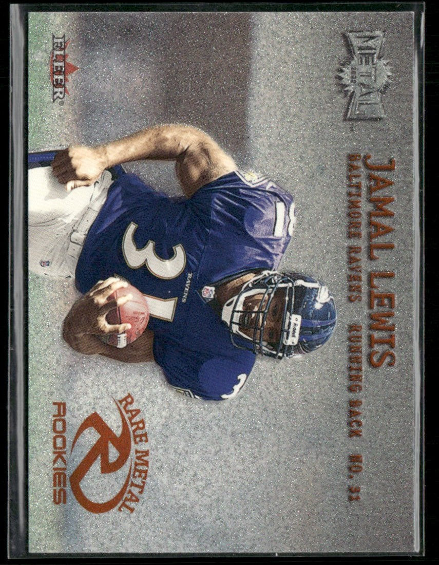 Jamal Lewis 2000 Fleer Rare Metal Rookies RC #268 Baltimore Ravens