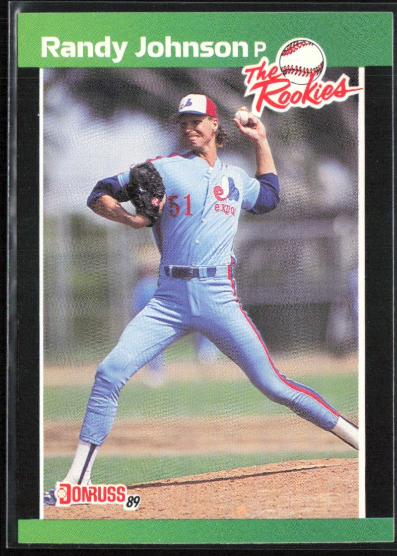 Randy Johnson 1989 Donruss The Rookies RC #43 Montreal Expos