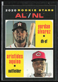 Aristides Aquino/ Yordan Alvarez 2020 Topps Heritage RC #54