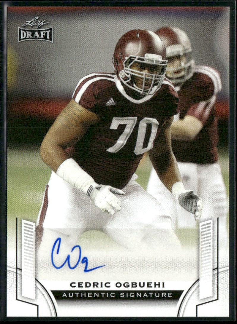 Cedric Ogbuehi 2015 Leaf Draft Autographs AUTO #BA-CO1 Texas A&M Aggies