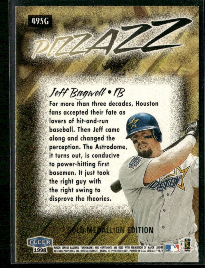 Jeff Bagwell 1998 Fleer Ultra Gold Medallion Pizzazz #495G Houston Astros