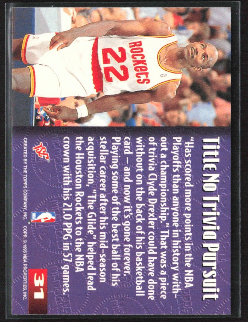 Clyde Drexler 1994 Topps Stadium Club Members Only #31 Houston Rockets