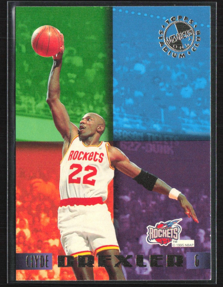 Clyde Drexler 1994 Topps Stadium Club Members Only #31 Houston Rockets