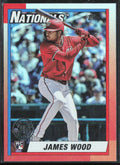 James Wood 2025 Topps 1990 Design RC #U90-28 Washington Nationals