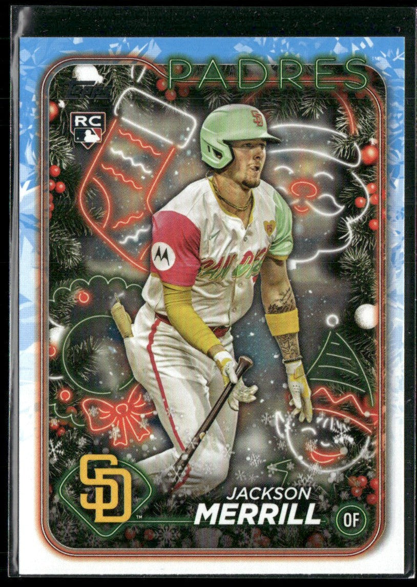 Jackson Merrill 2024 Topps Holiday RC #H160 San Diego Padres