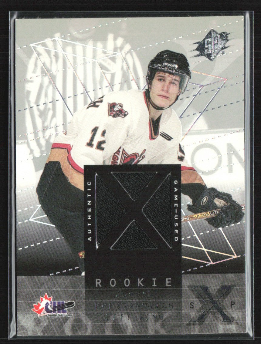 Jordan Krestanovich 2000 SPx RC Jersey #126 Colorado Avalanche