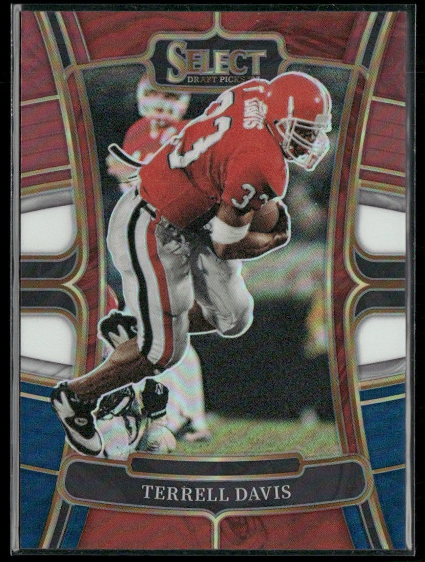 Terrell Davis 2023 Panini Select Draft Picks Tri-Color Prizm /199 #88