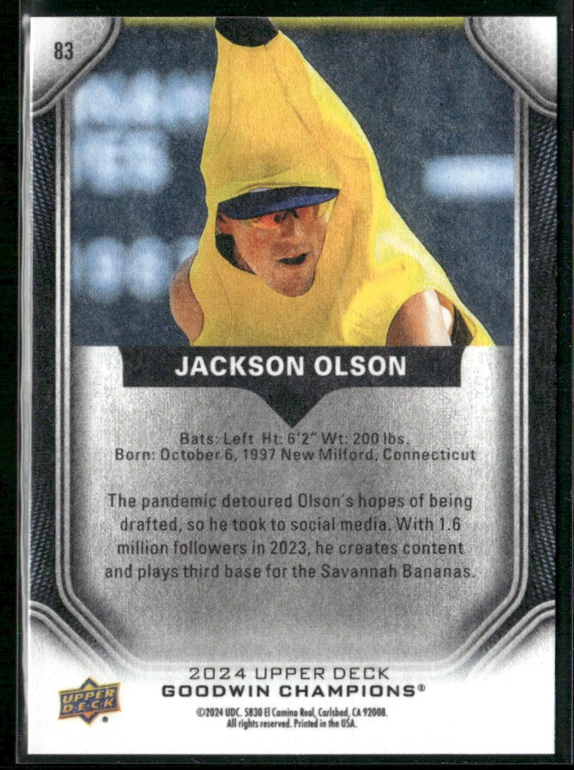 Jackson Olson 2024 Upper Deck Goodwin Champions #83