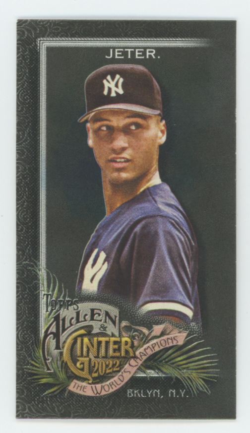 Derek Jeter 2022 Topps Allen & Ginter Mini Black #146 New York Yankees