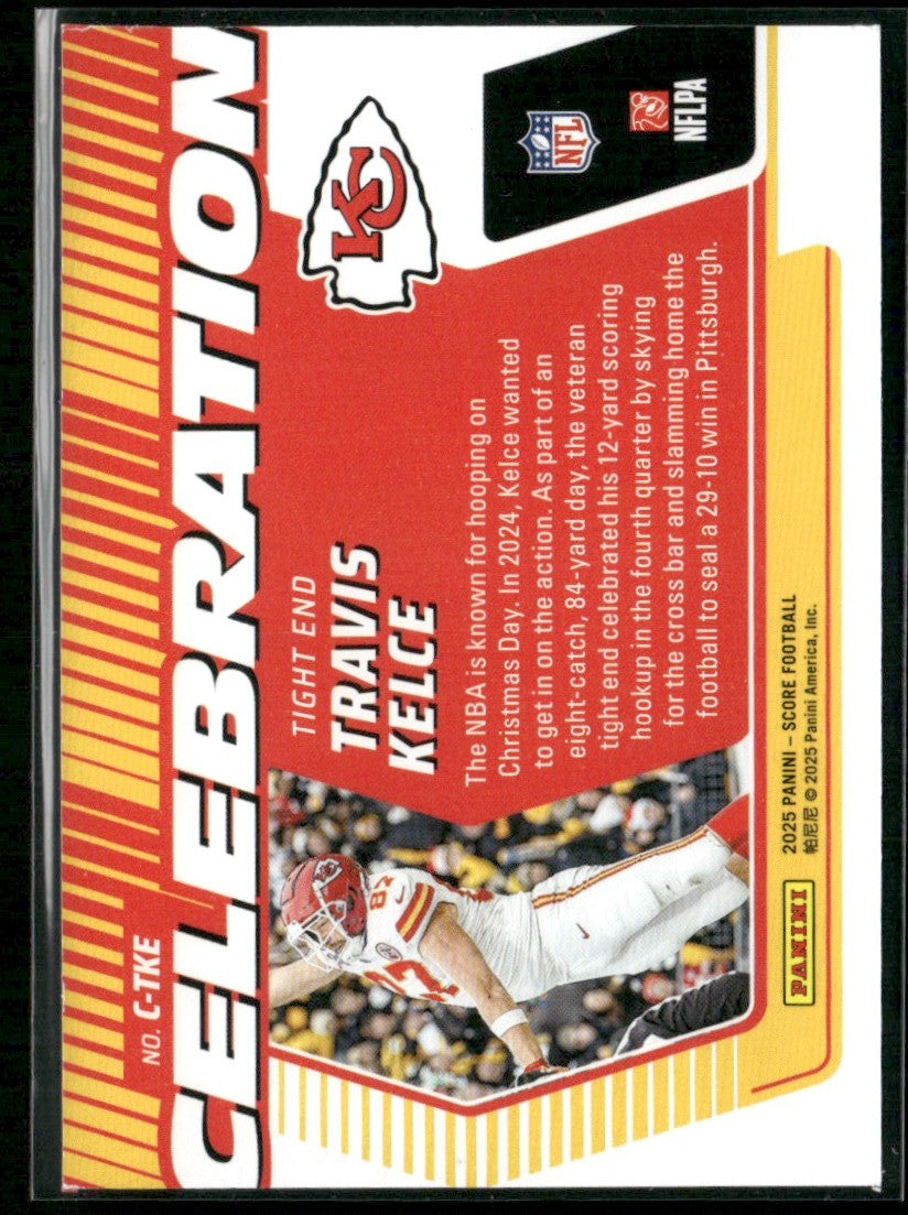 Travis Kelce 2025 Panini Score Celebration #C-TKE Kansas City Chiefs