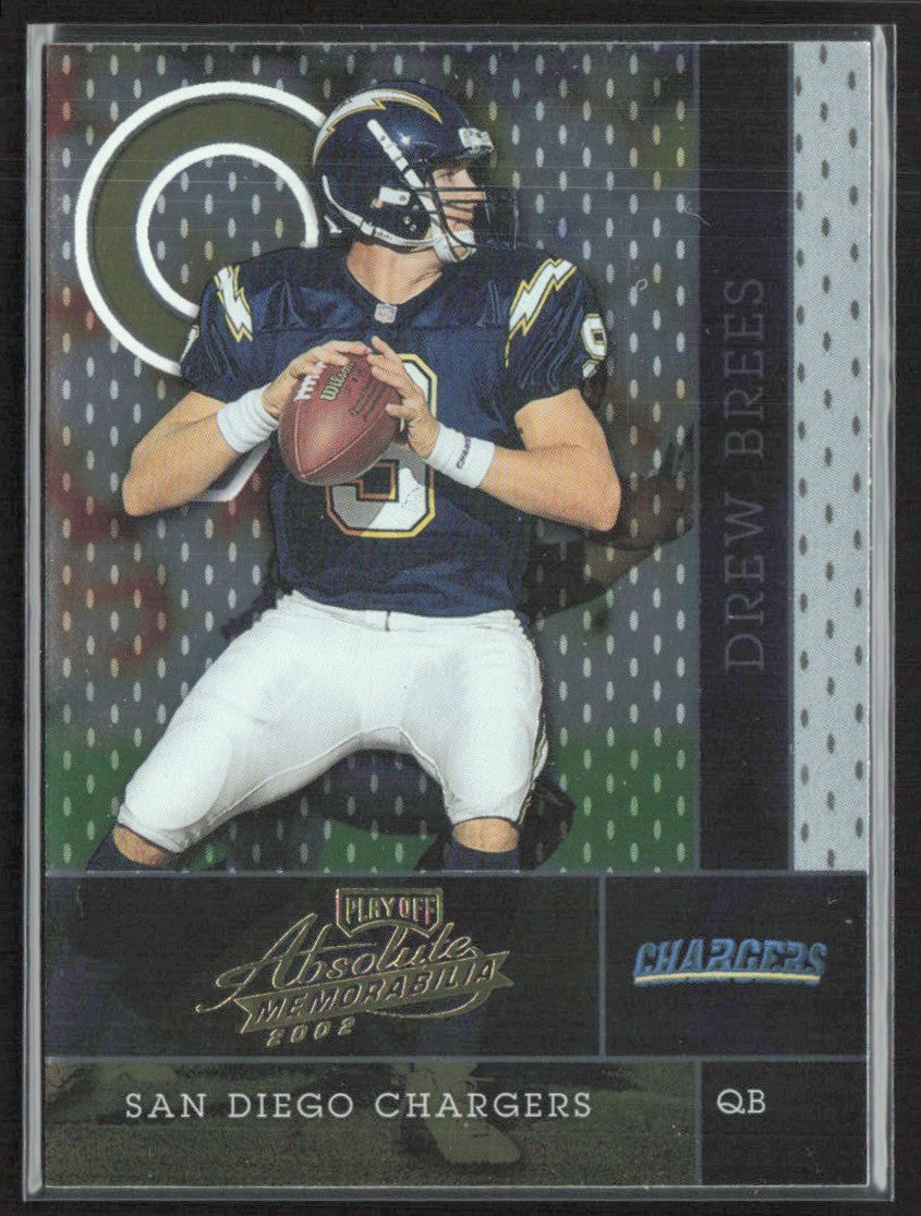 Drew Brees 2002 Playoff Absolute Memorabilia #41 San Diego Chargers