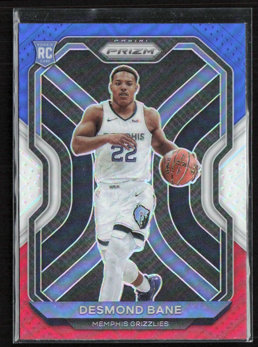 Desmond Bane 2020 Panini Prizm Red White and Blue RC #297 Memphis Grizzlies