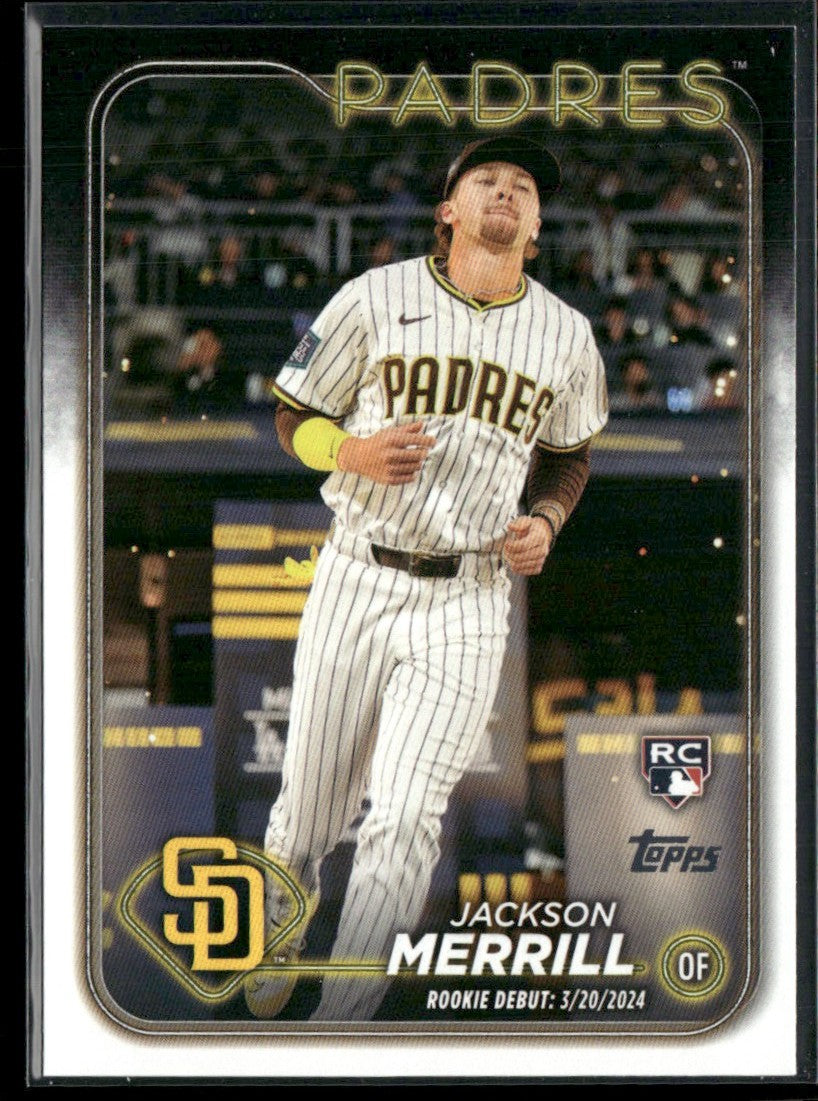 Jackson Merrill 2024 Topps Update RC #US169 San Diego Padres
